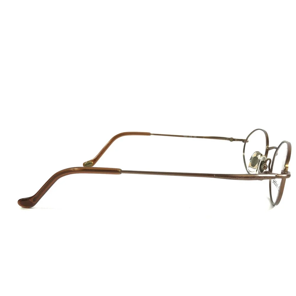 Fossil Petite Eyeglasses Frames TINA C4E Light Brown Gold Wire Rim 46-20-130